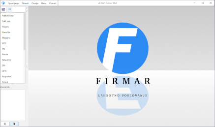 Poslovni program Firmar - ekranska slika.